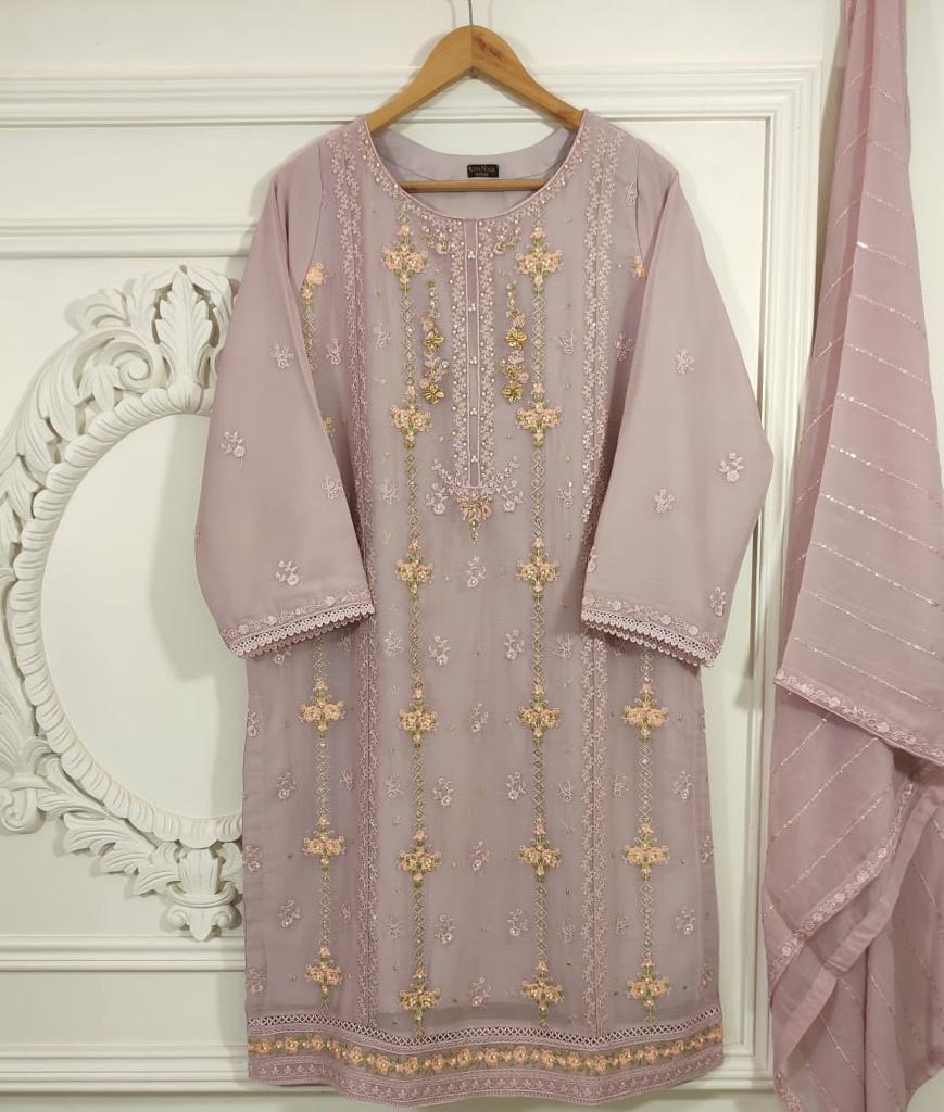 Chiffon 2 Piece Kurti Ready To Ship