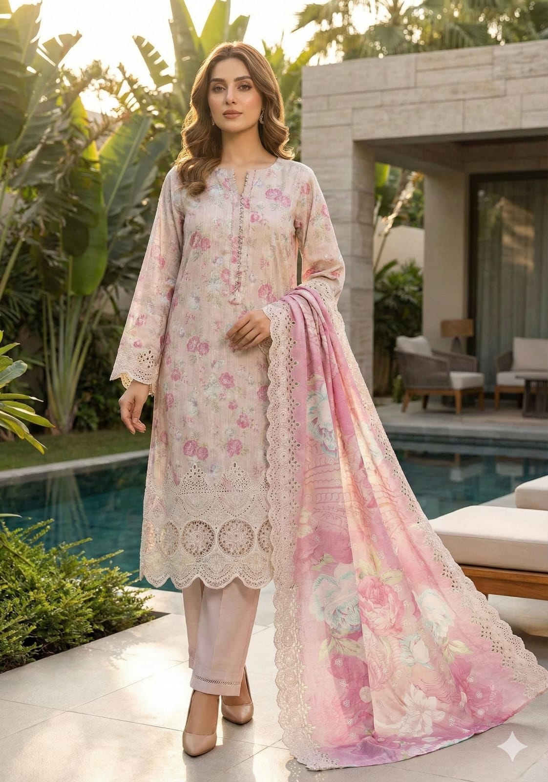 Sadabahar Chikankari Khaddar Collection