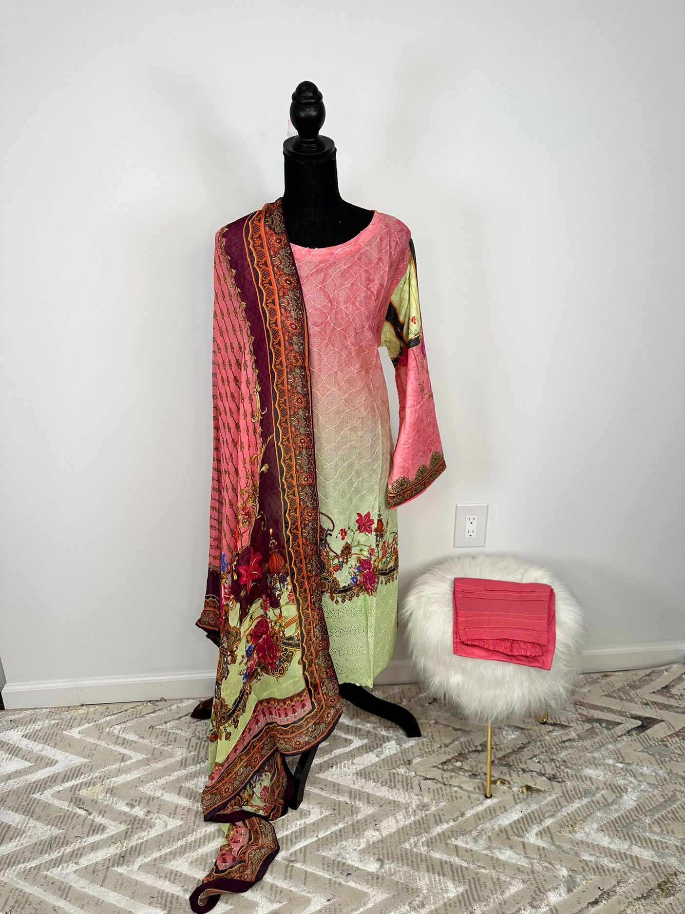 Pakistani Embroidered Luxury Lawn ready to ship