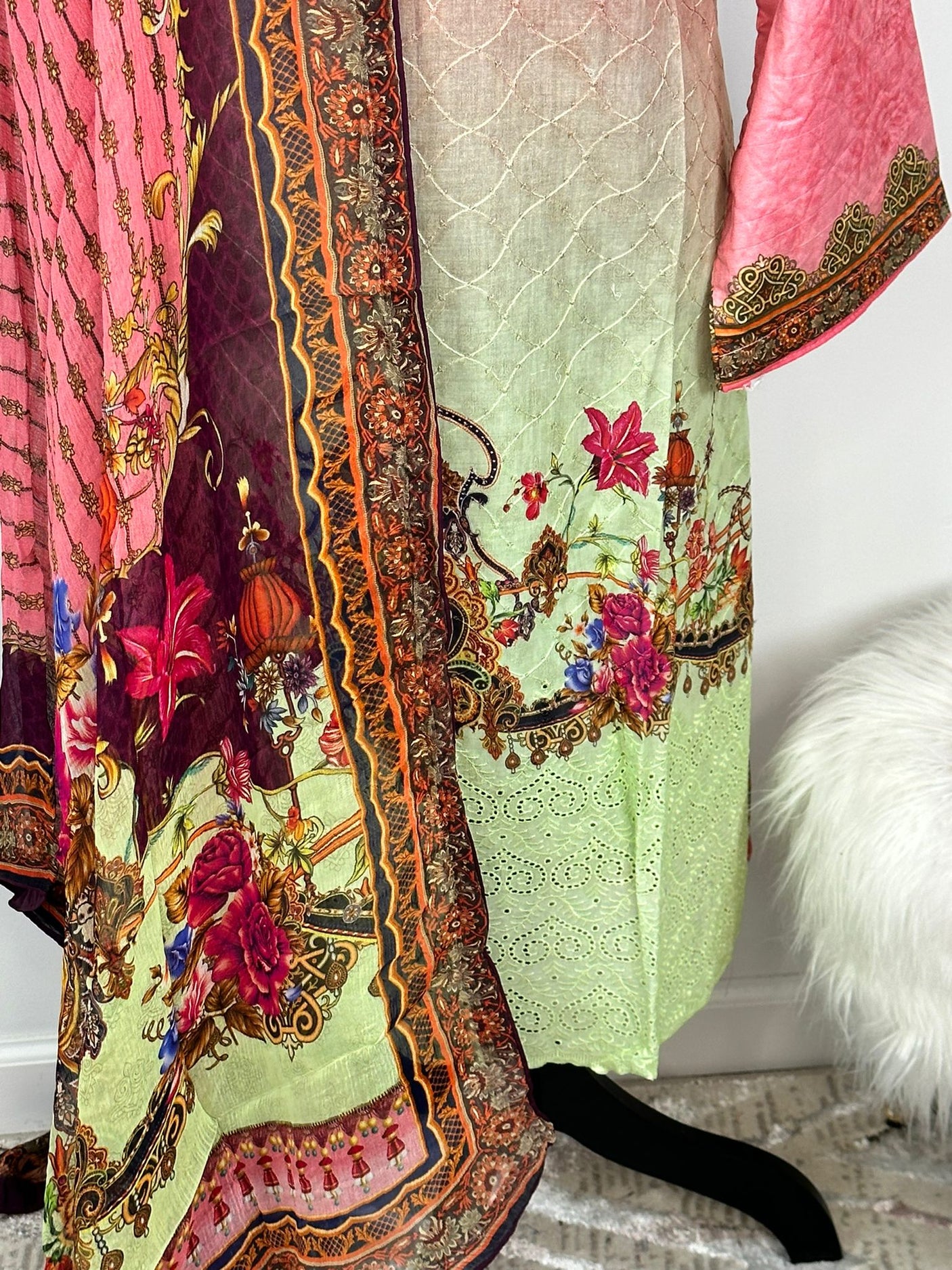 Pakistani Embroidered Luxury Lawn ready to ship