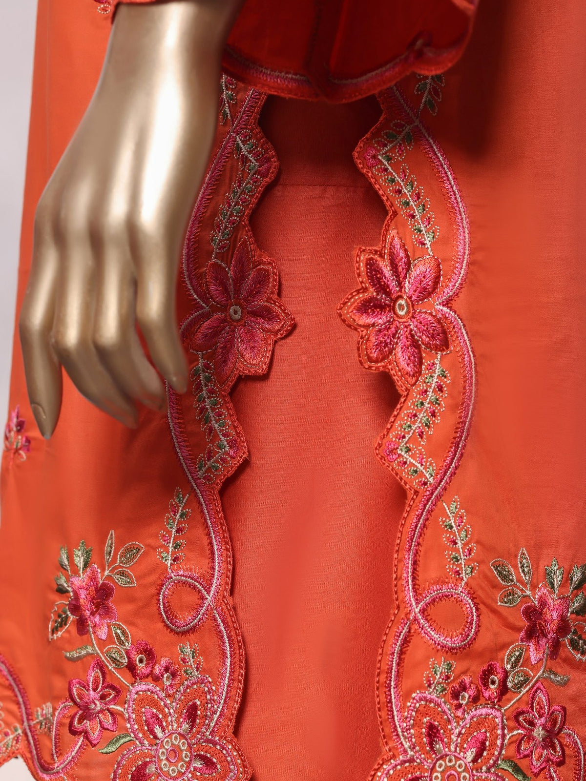 Eclair By Sadabahar Vol-3 Orange - shirt embroidery