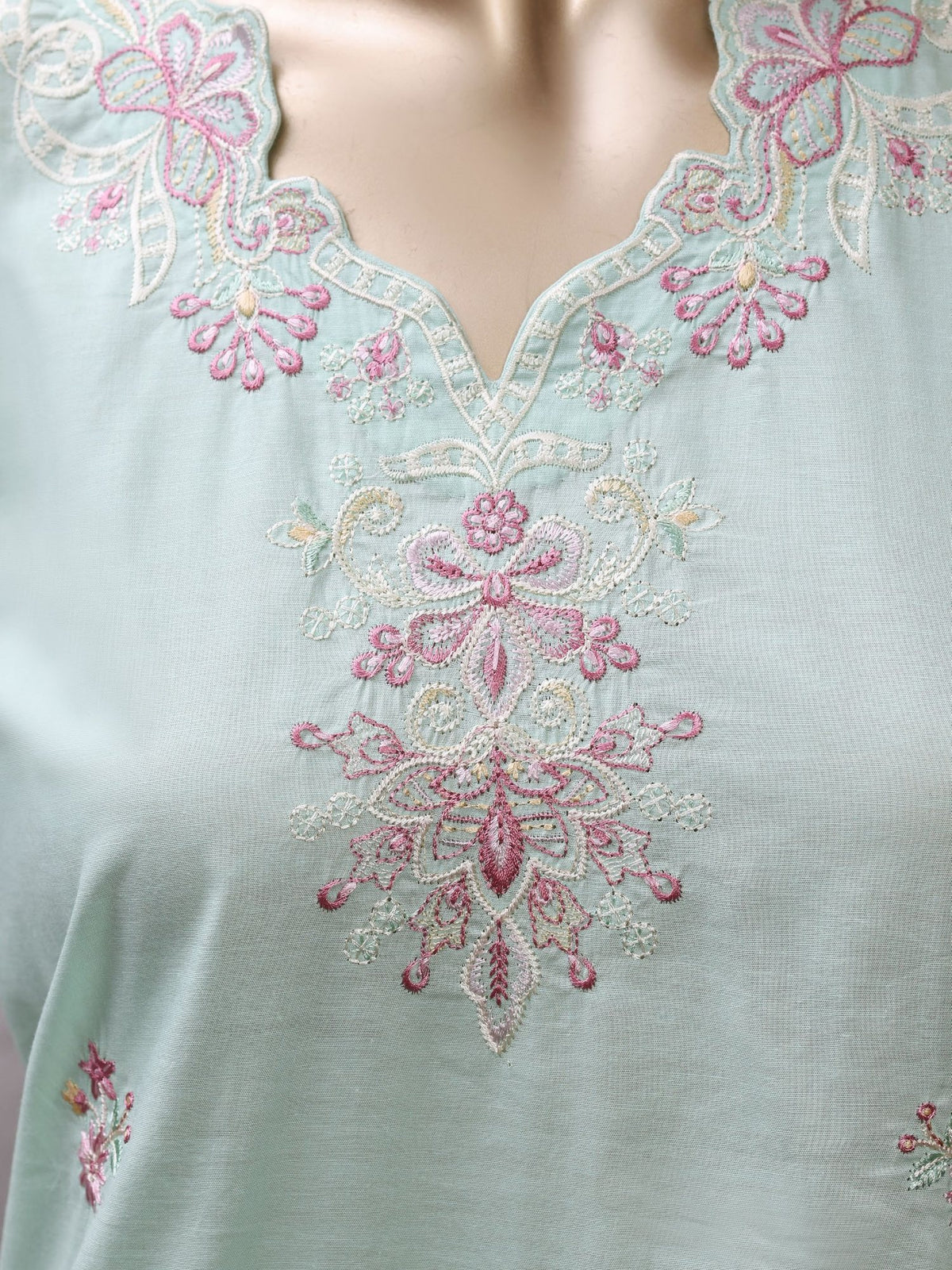 Eclair By Sadabahar Vol-3 Mint - neckline