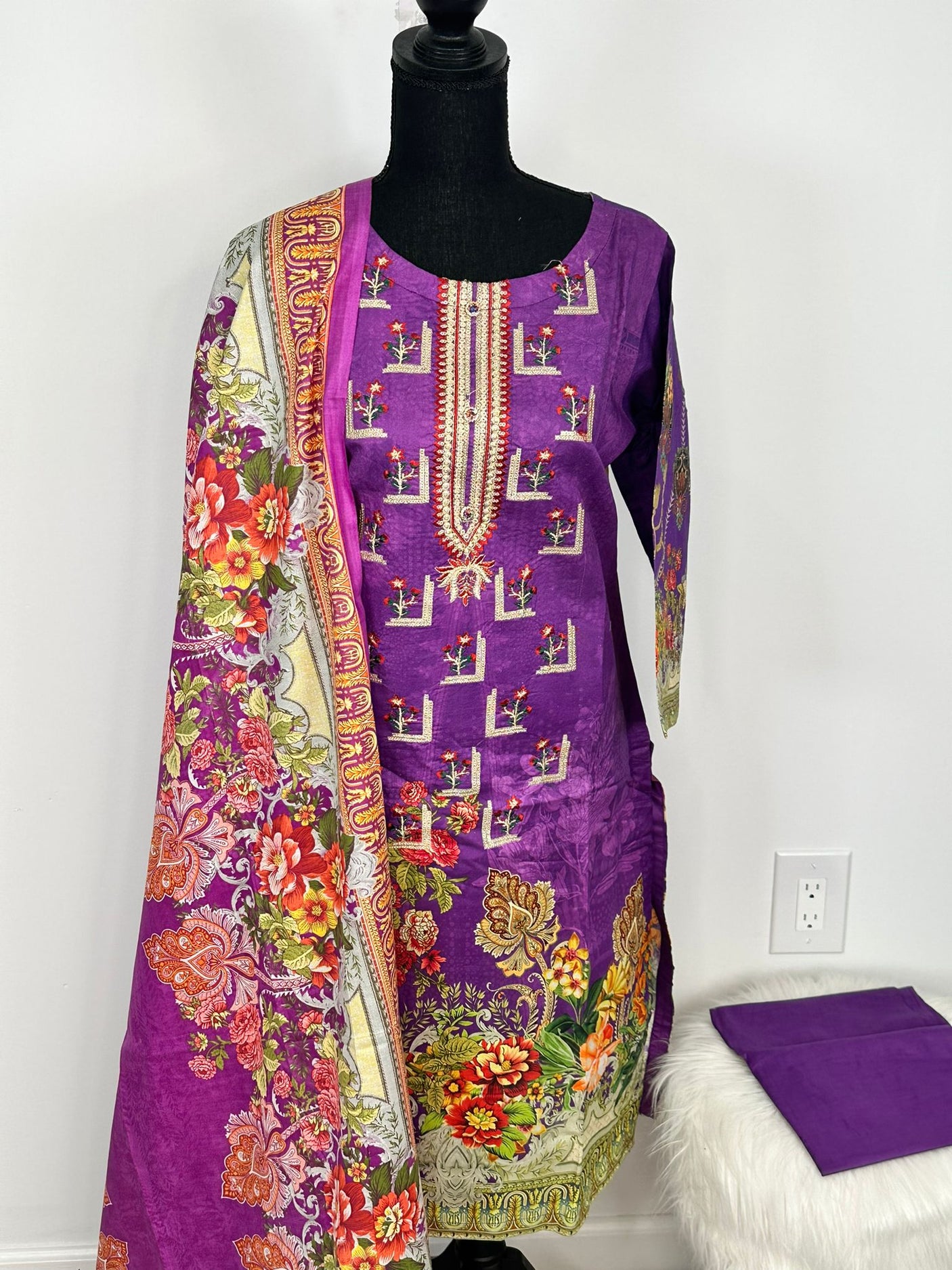 Pakistani Embroidered Lawn ready to ship