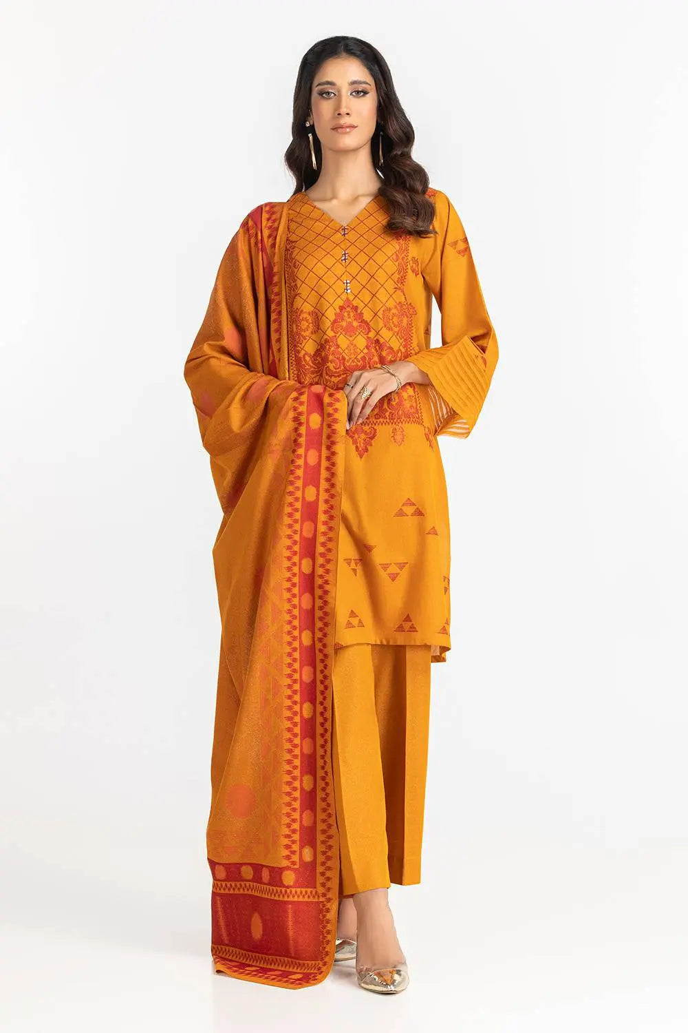 Gul Ahmed Luxury Jacquard Suit