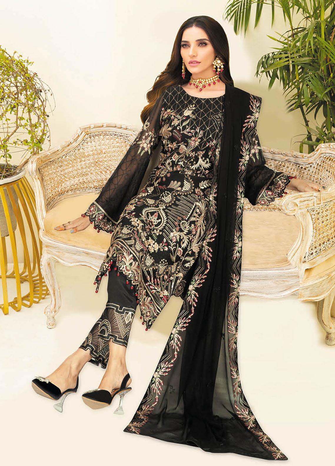 Nayab By Ramsha Weightless Chiffon Embroidered Collection