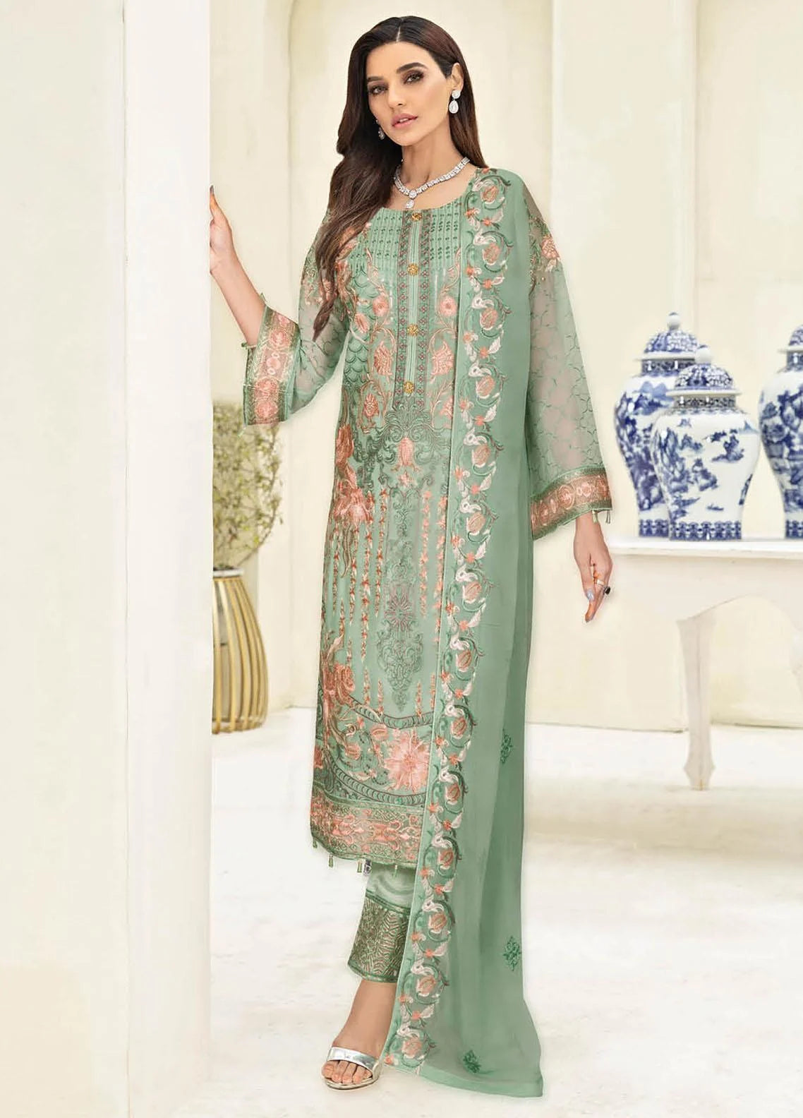 Nayab By Ramsha Weightless Chiffon Embroidered Collection