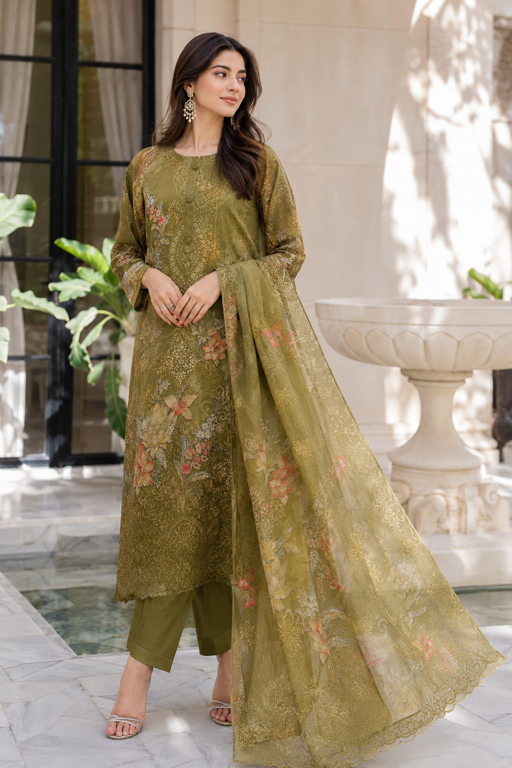 Indian Cotton Embroidered Collection
