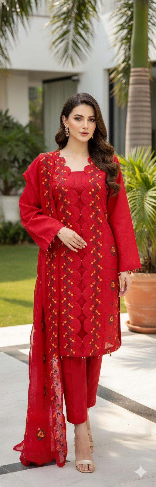 Luxury Embroidered lawn Ready To Ship