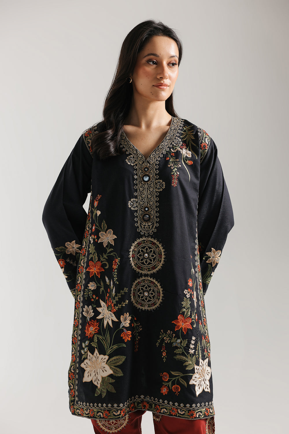 Ethnic Embroidered 2pc Suit