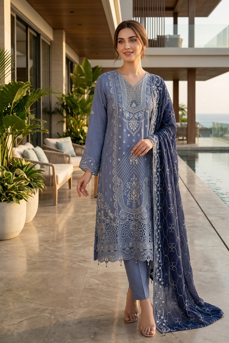 Bin Hameed Chiffon Embroidered Collection