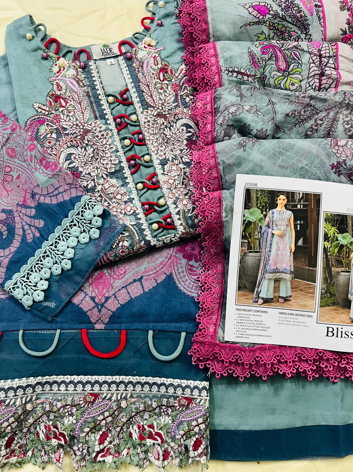 Jade Bliss Embroidery Lawn Collection