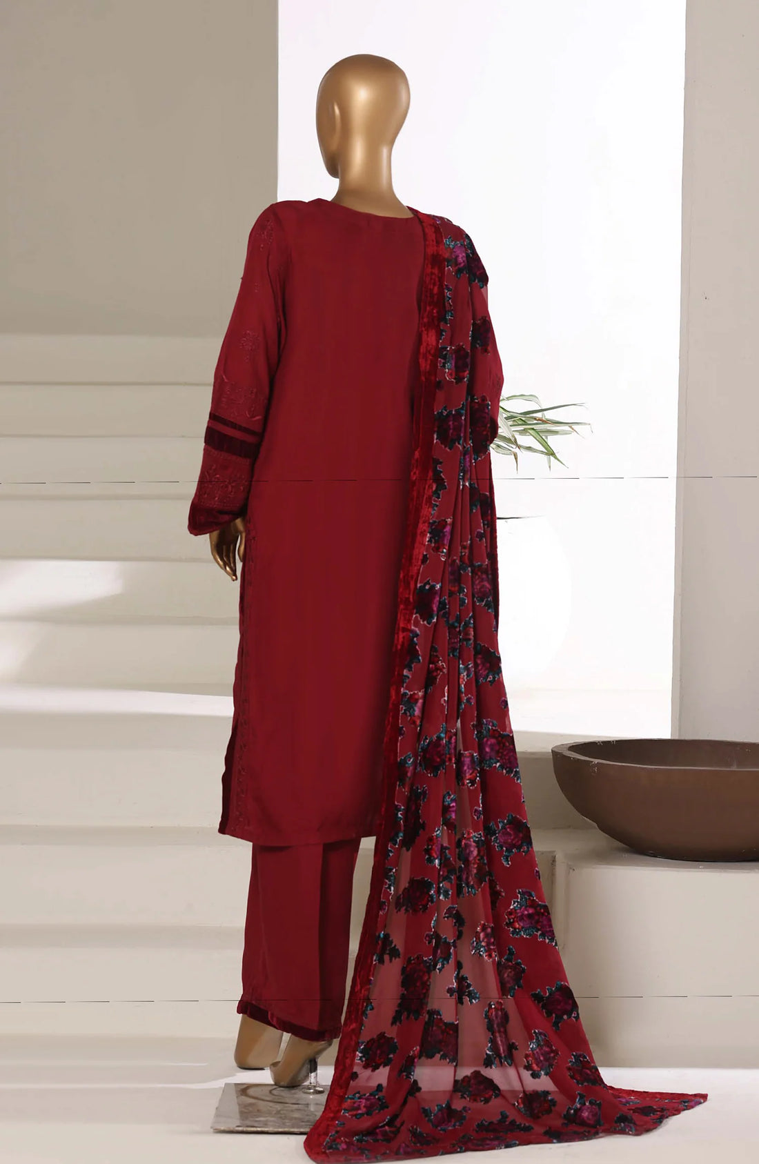 Sada Bahar Embroidered Viscose with Palachi Shawl