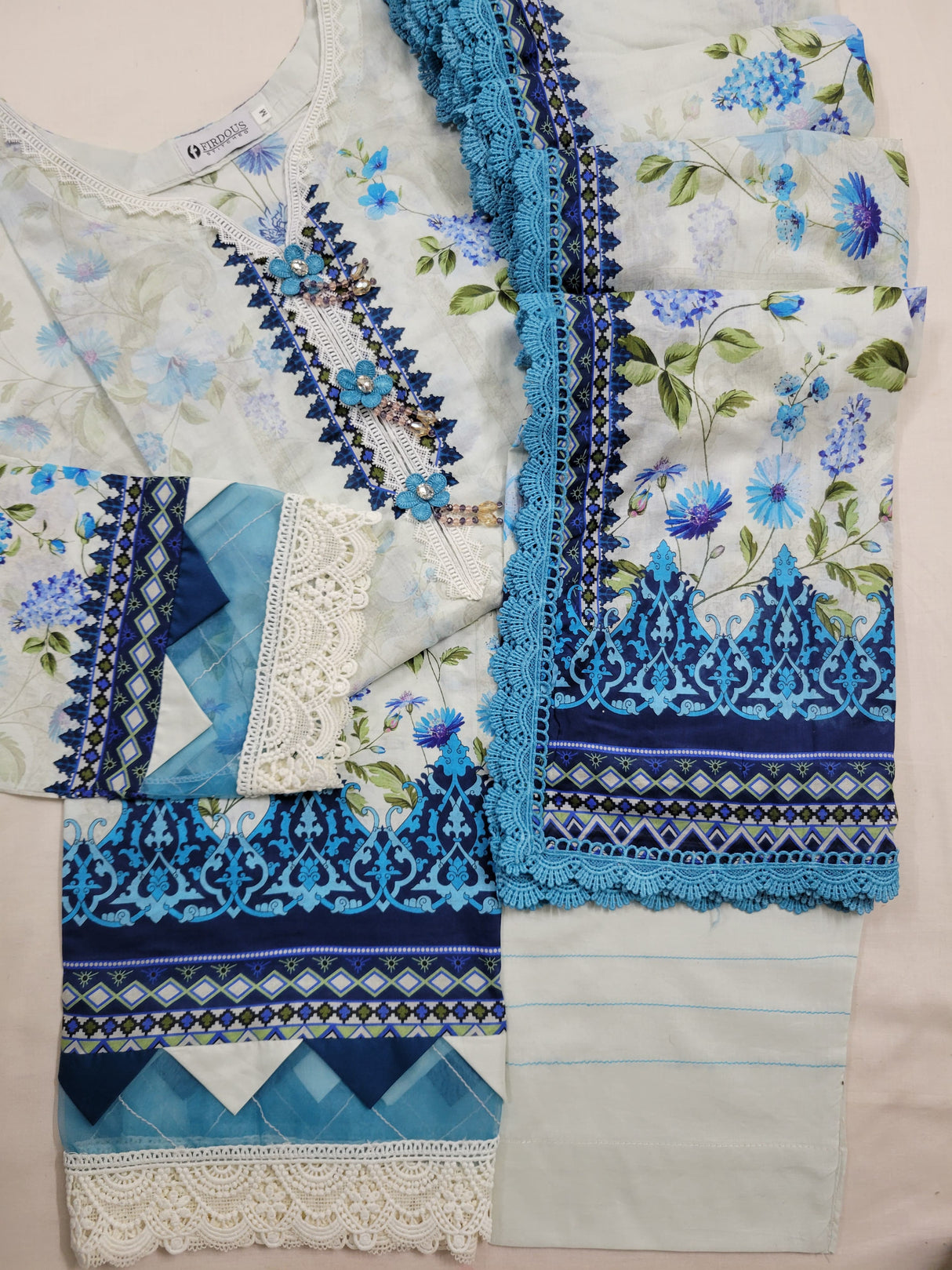 Firdous Resham Luxury Lawn Collection