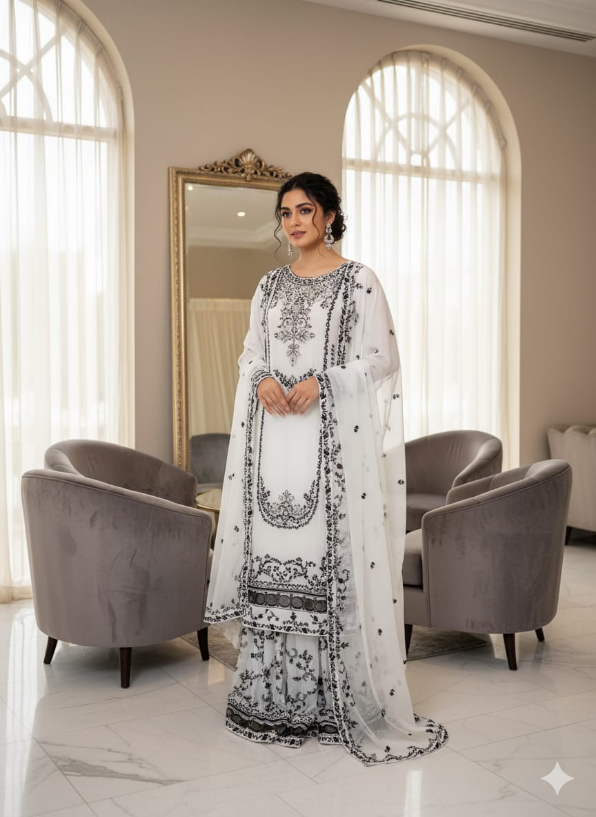 Luxury Embroidered Party wear Ready To Ship