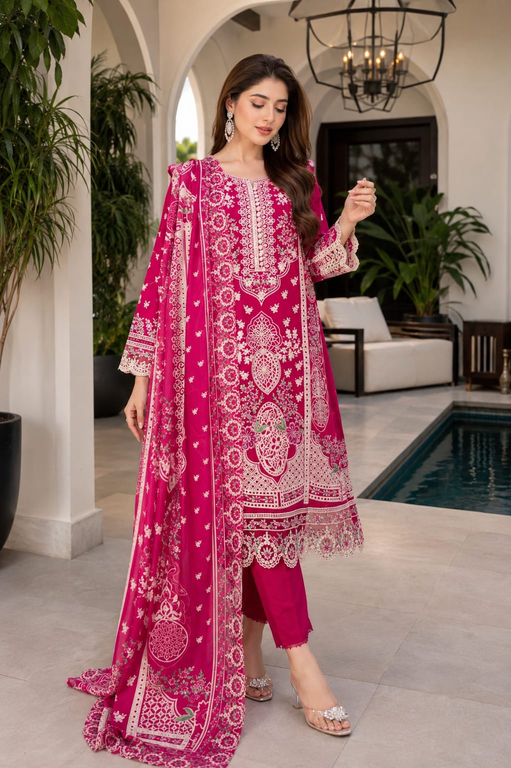 Munira Designers Embroidered Lawn