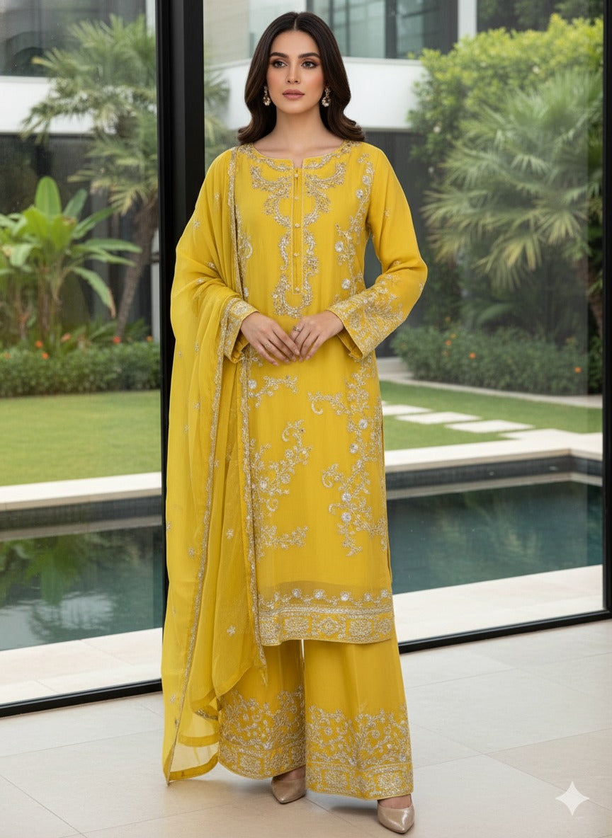 Luxury Embroidered Party wear Ready To Ship