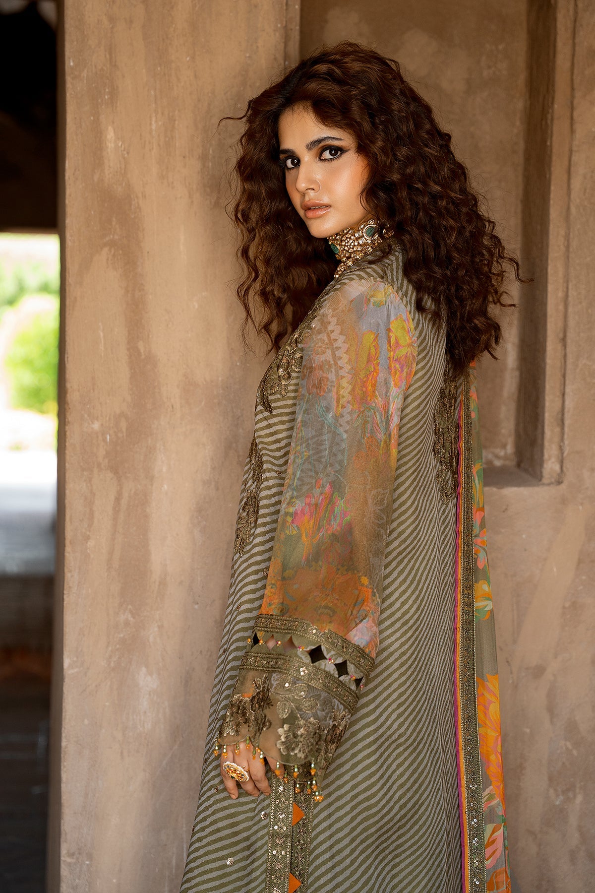 Vasal Embroidered Chiffon Suit By Charizma