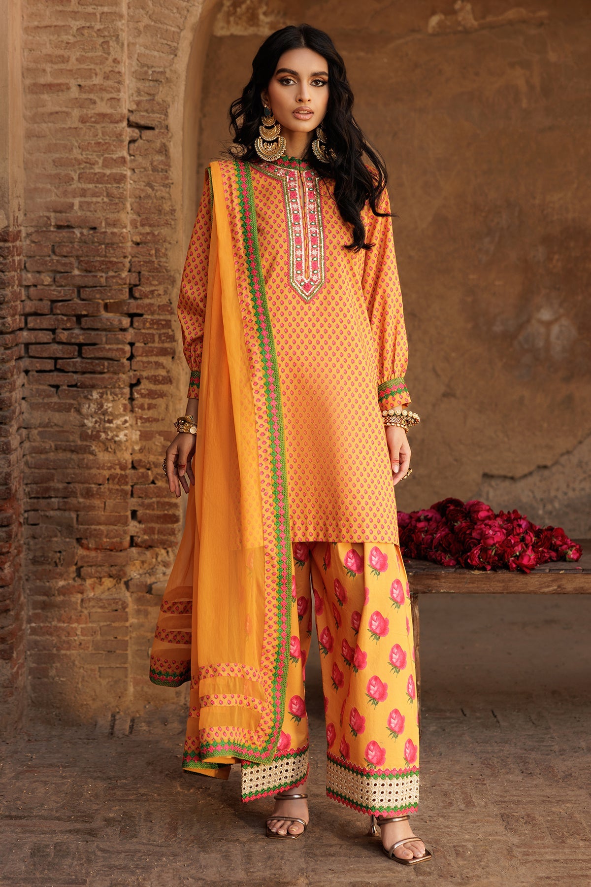 Charizma 3-PC Embroidered Lawn Suit