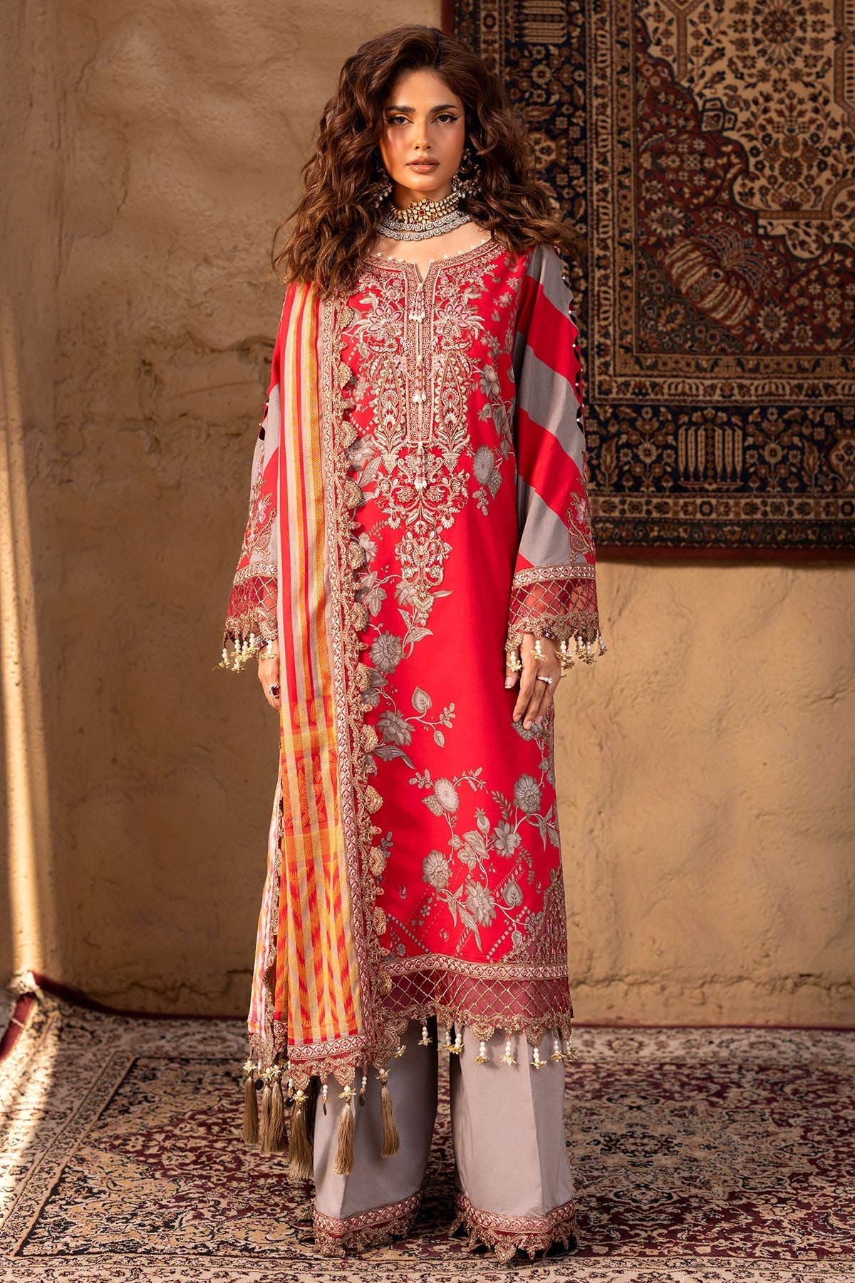 Charizma 3-PC Embroidered Lawn Suit