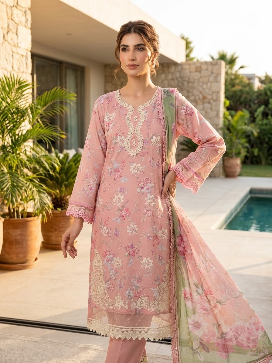 Mausummery Embroidered Summer Lawn