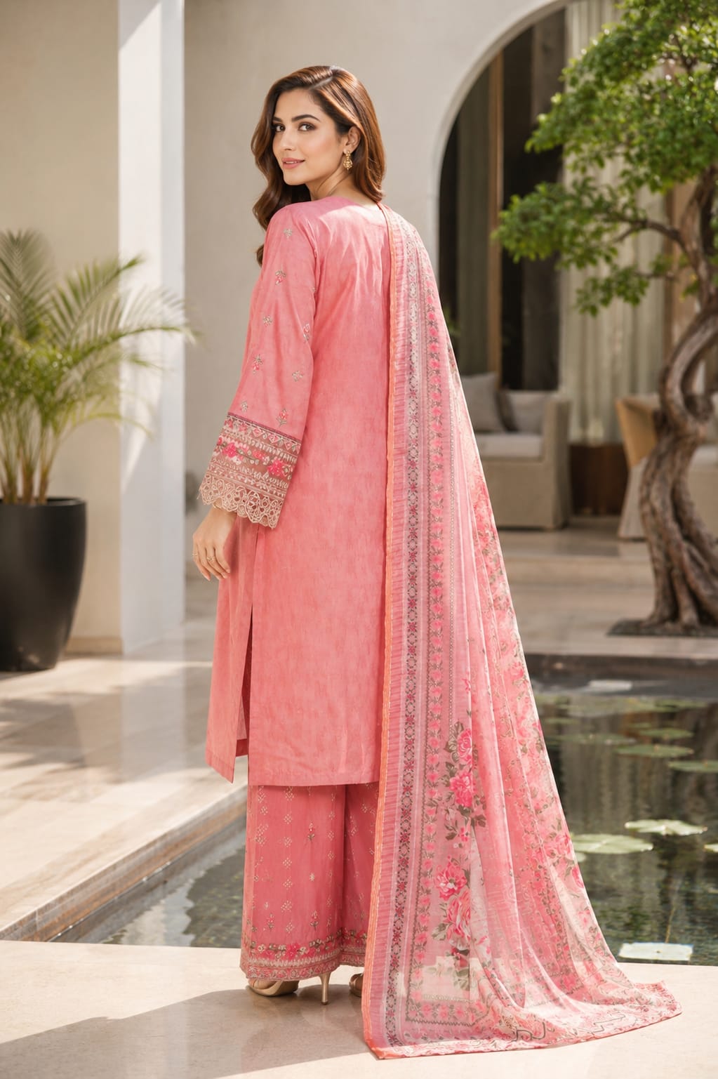 Bin Saeed Luxury Embroidered Lawn