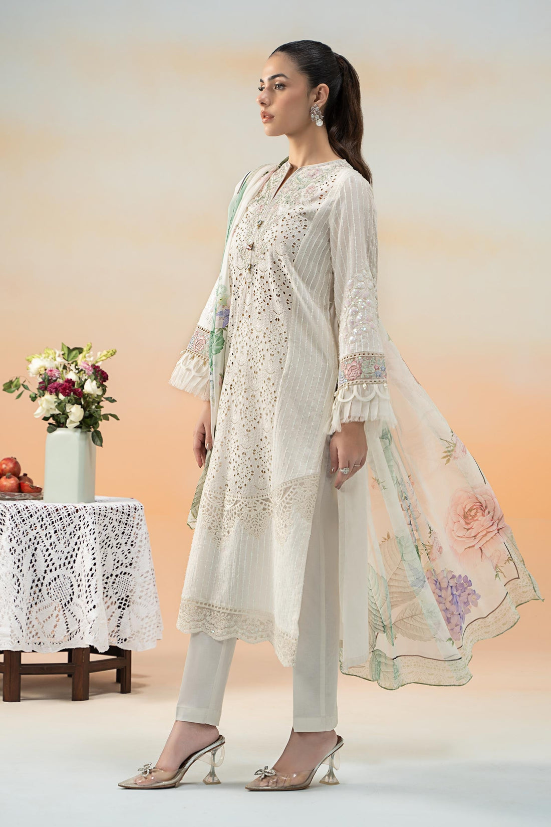 Maria. B. Embroidered Lawn Suit