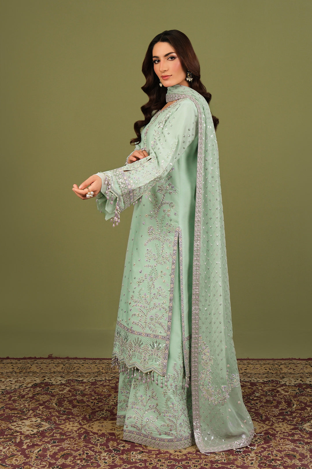 Luxe By Alizeh Raw Silk Suit