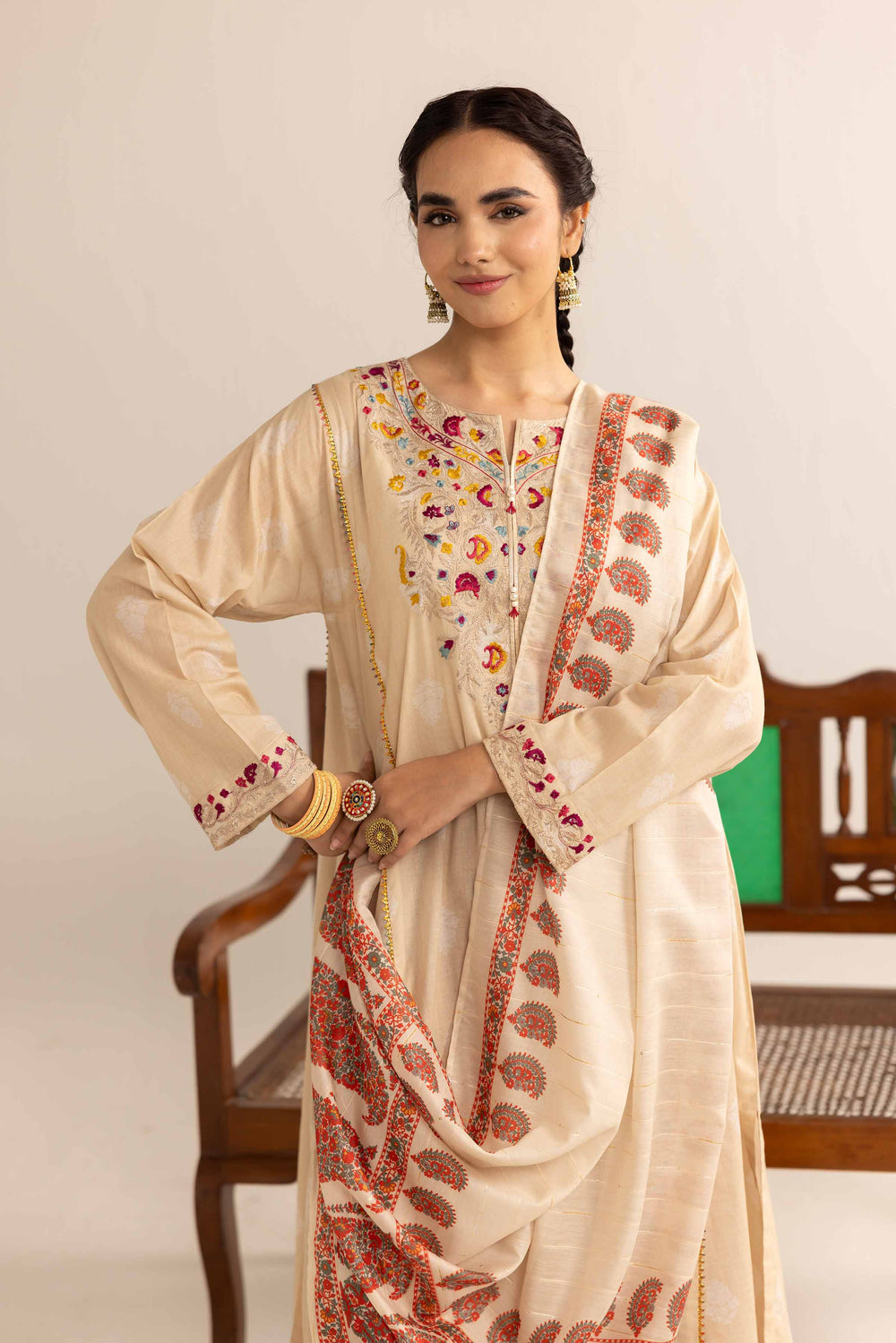 3 Piece Embroidered Suit by Nishat Linen