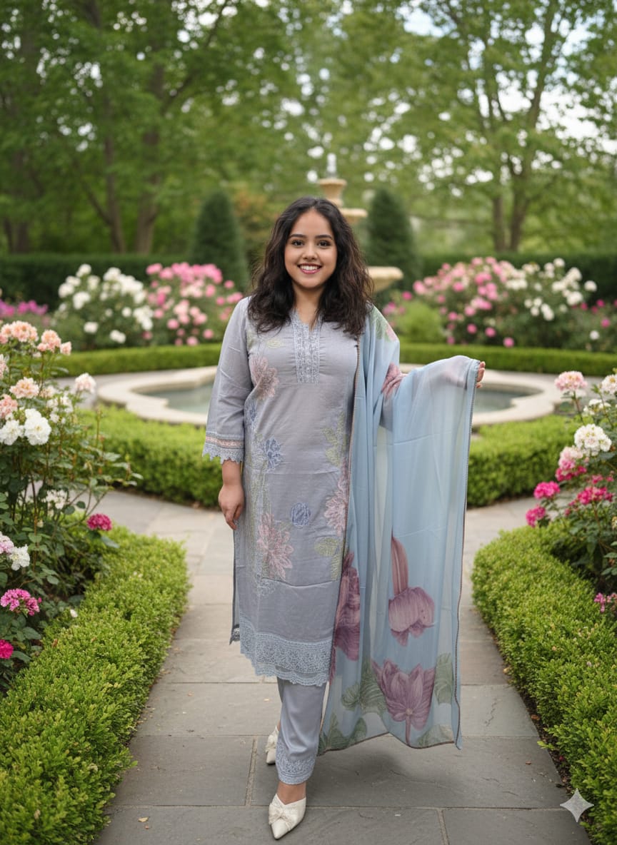 Luxury Embroidered Lawn Ready To Ship