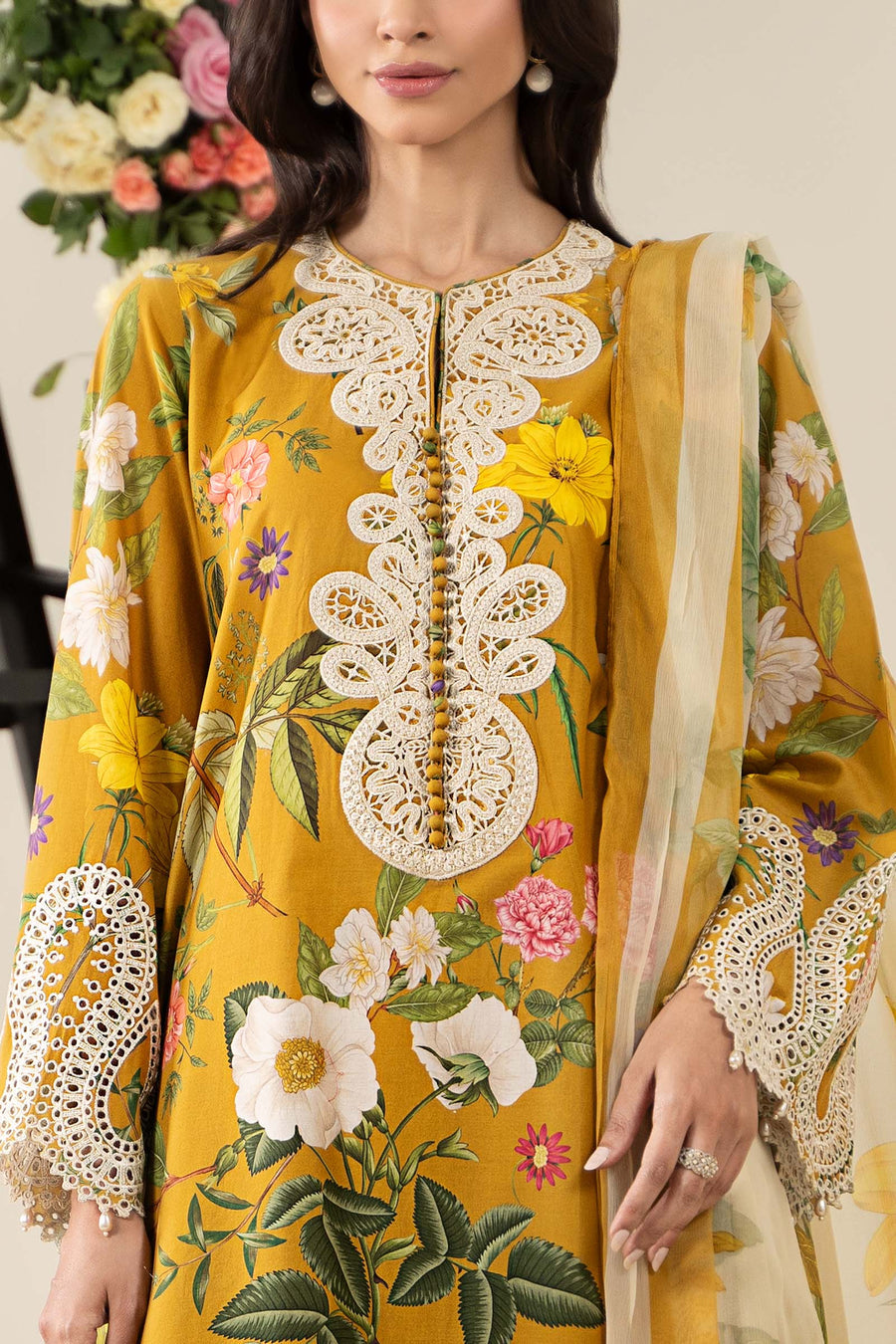 Maria. B. Embroidered Lawn Suit