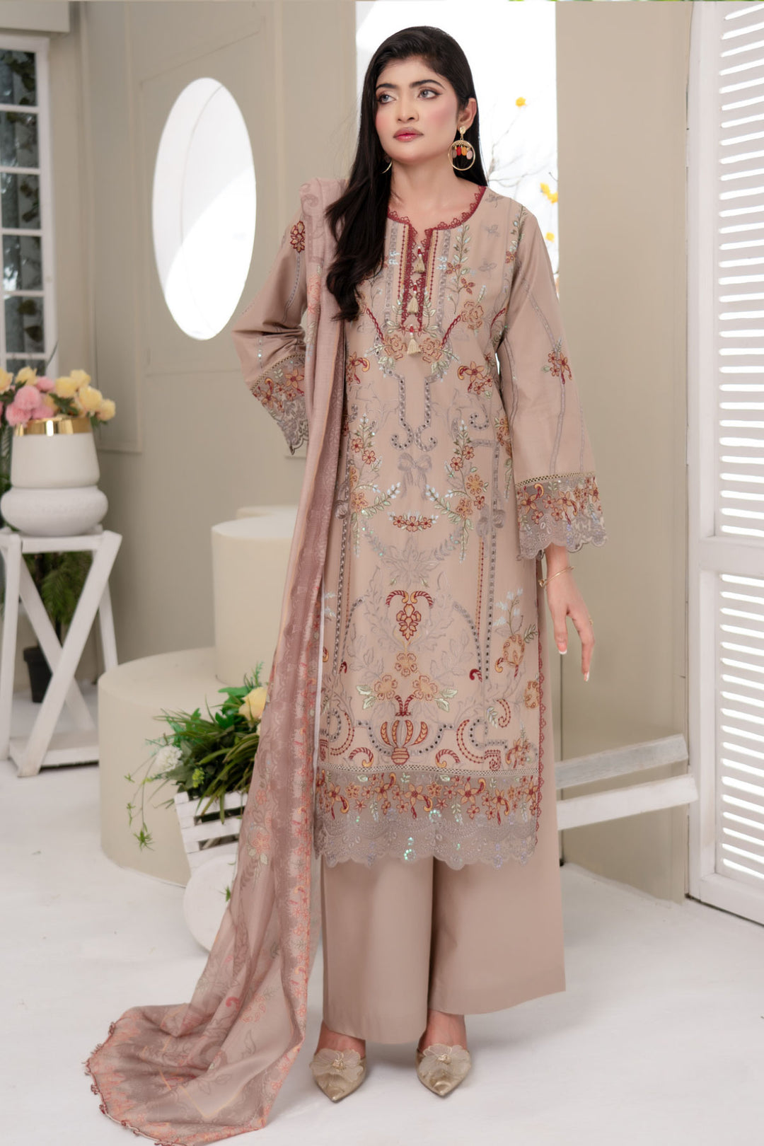 Munira Designers Embroidered Lawn