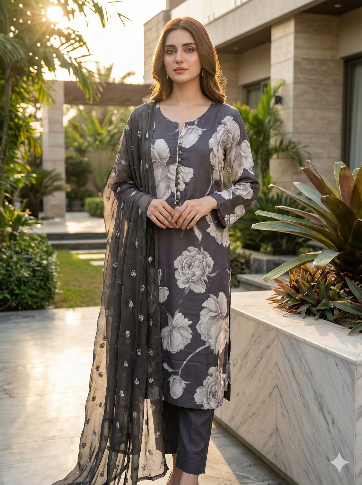 Luxury Embroidered Lawn Ready To Ship