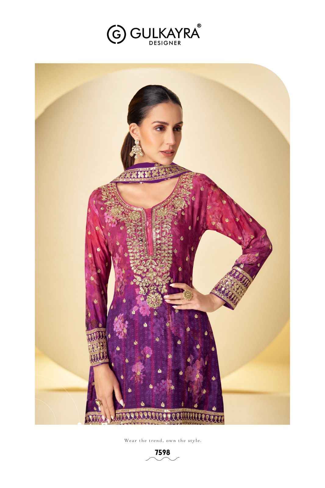 Gulkayra Designer Kanika Chinon Suit