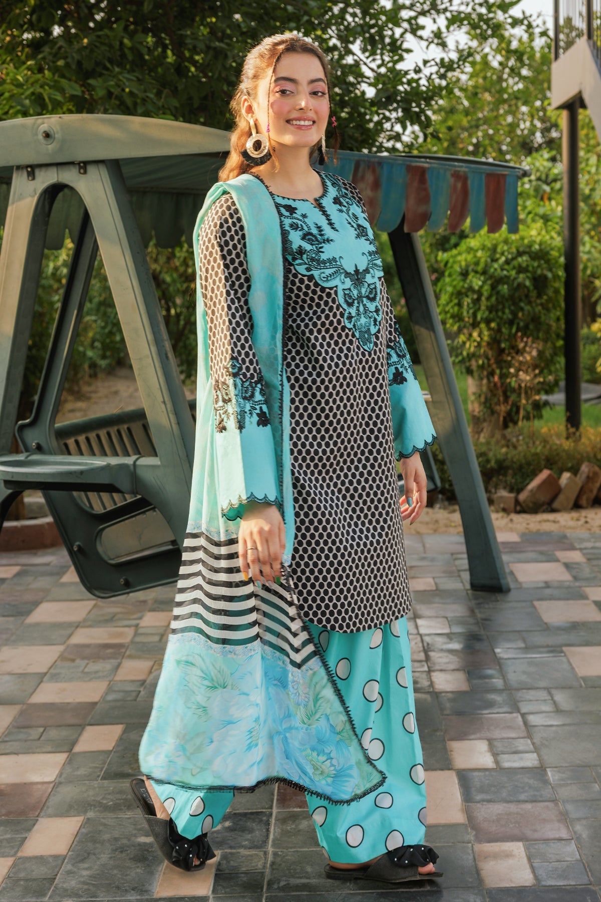 Charizma 3-PC Embroidered Lawn Suit
