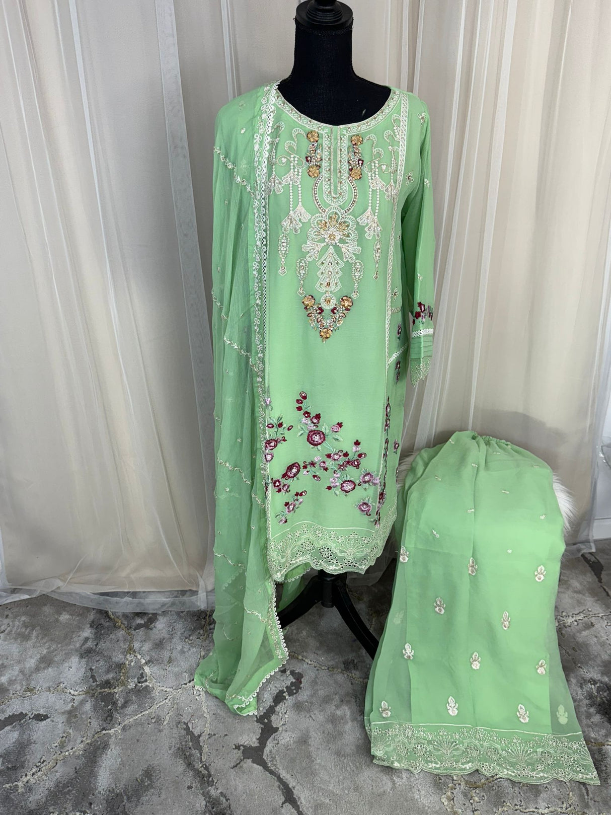 Luxury Embroidered Party wear Ready To Ship