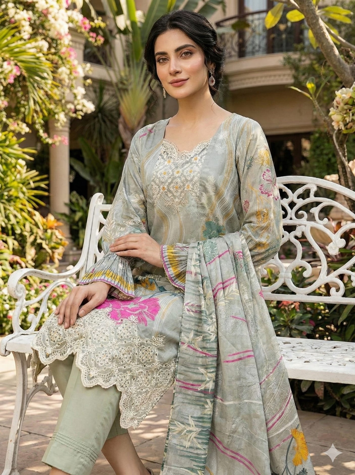 Luxury Embroidered Lawn Ready To Ship