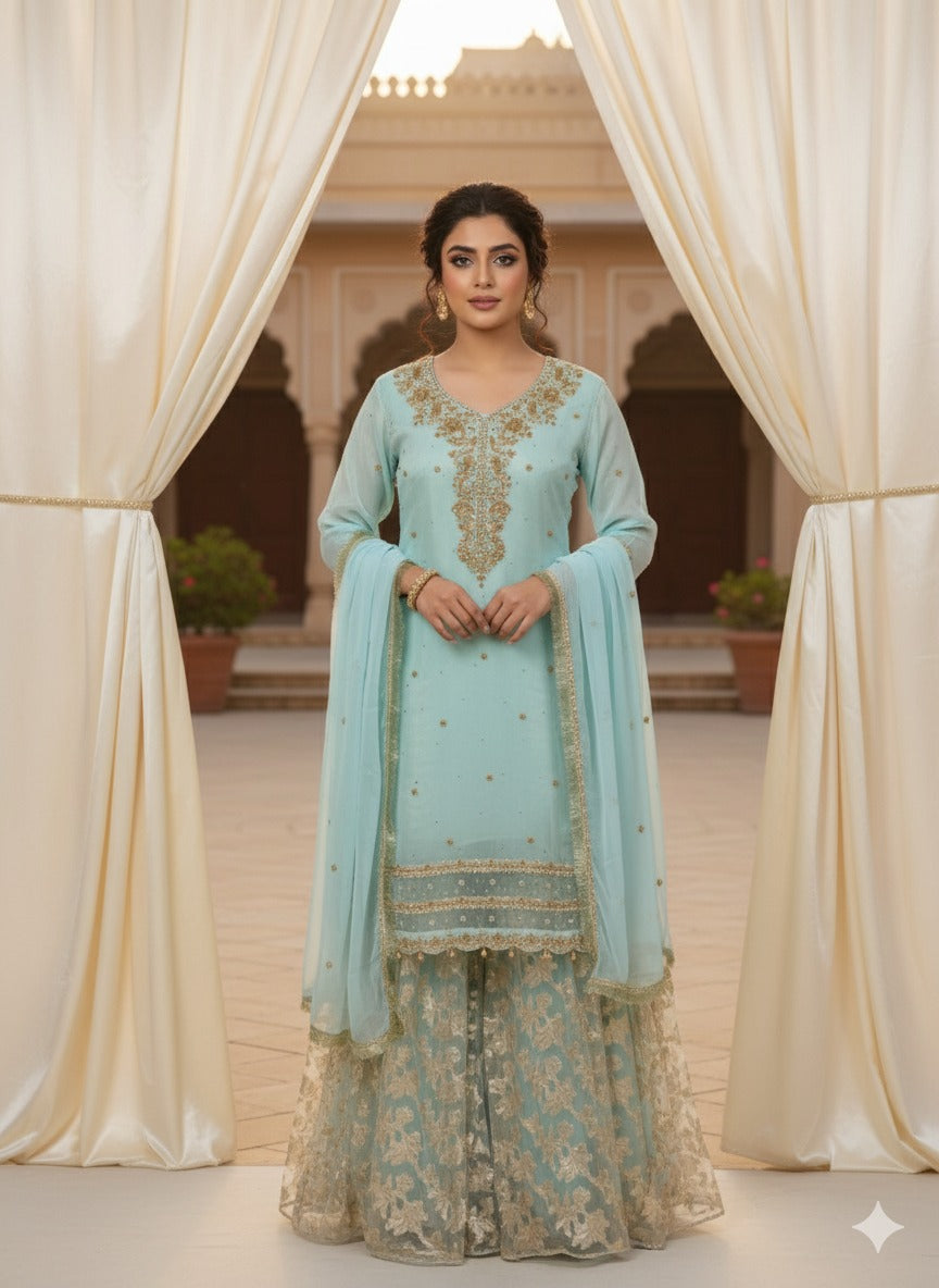 Pakistani Embroidered Party wear Ready To Ship