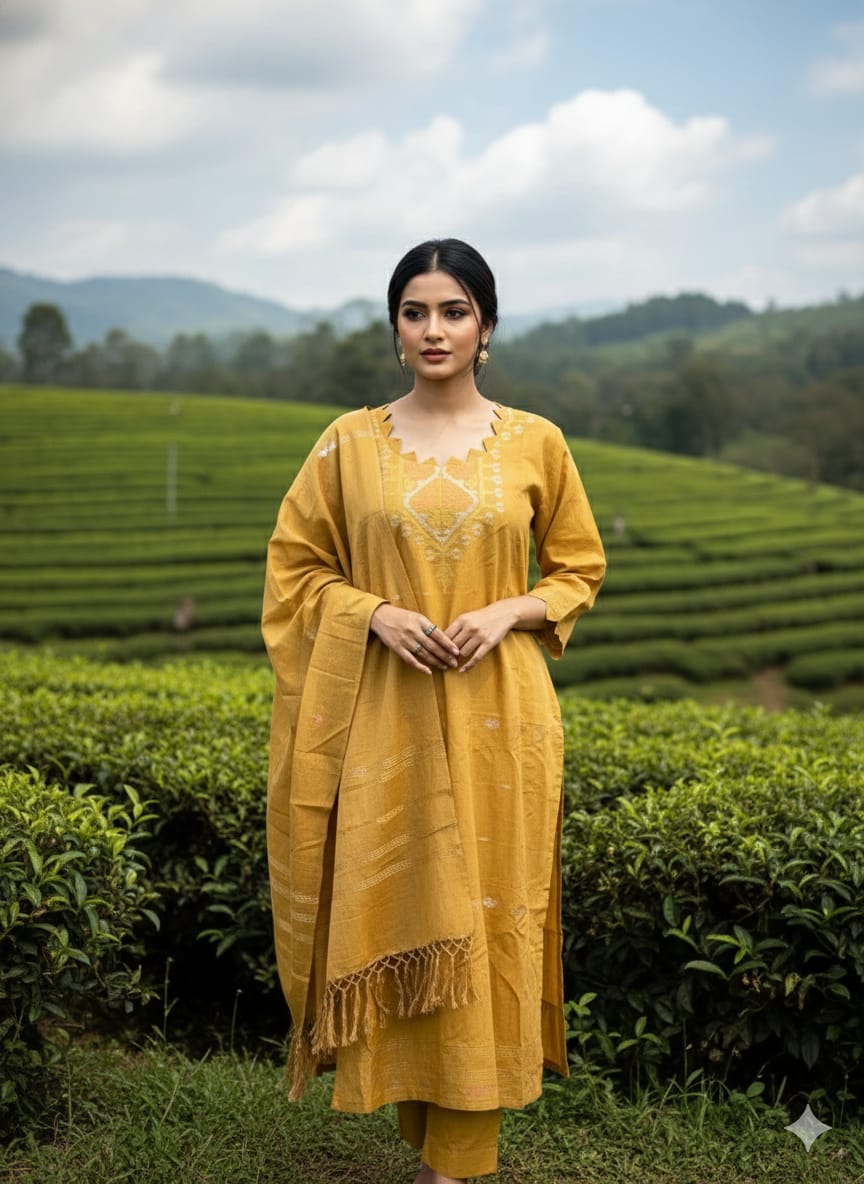 Bangladeshi Jamdani salwar kamiz