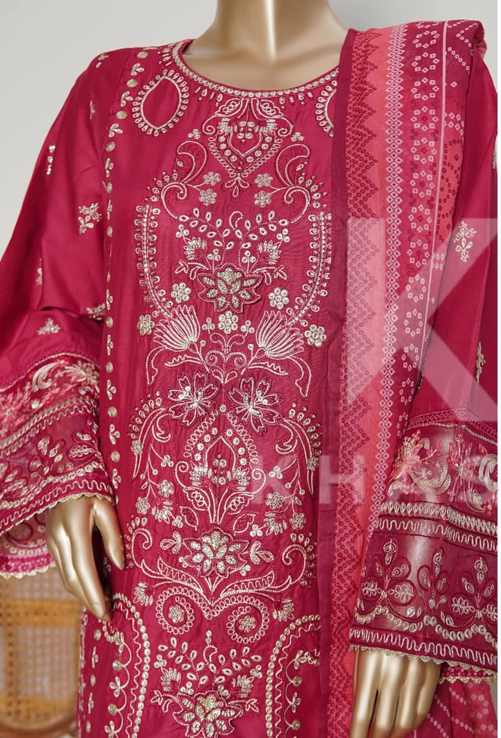 BIN SAEED EMBROIDERED LUXURY LAWN