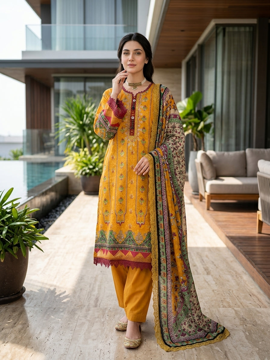 Gulljee Embroidered Luxury Lawn