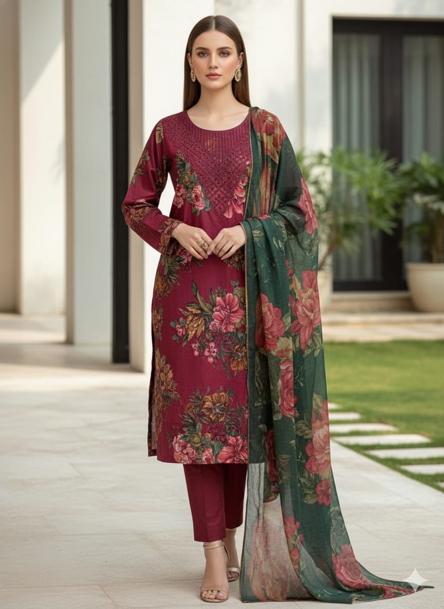 Luxury Embroidered Lawn Ready To Ship