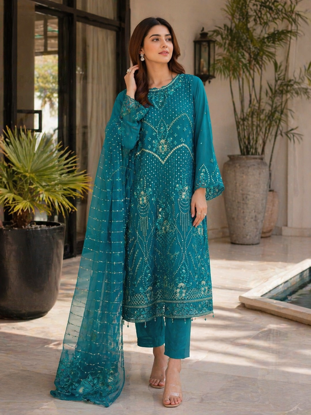 Bin Hameed Chiffon Embroidered Collection