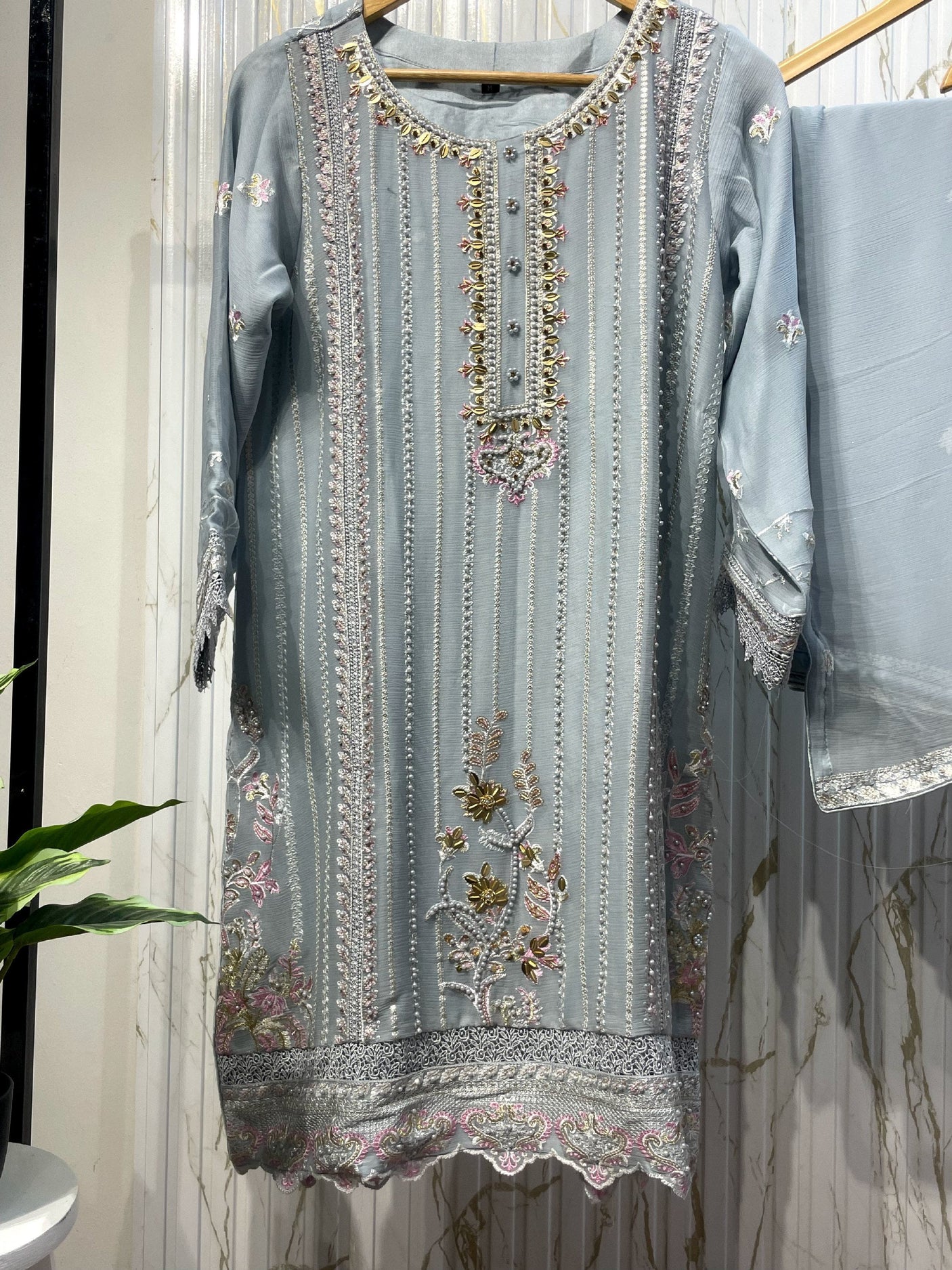 Luxury Embroidered Chiffon 3pcs