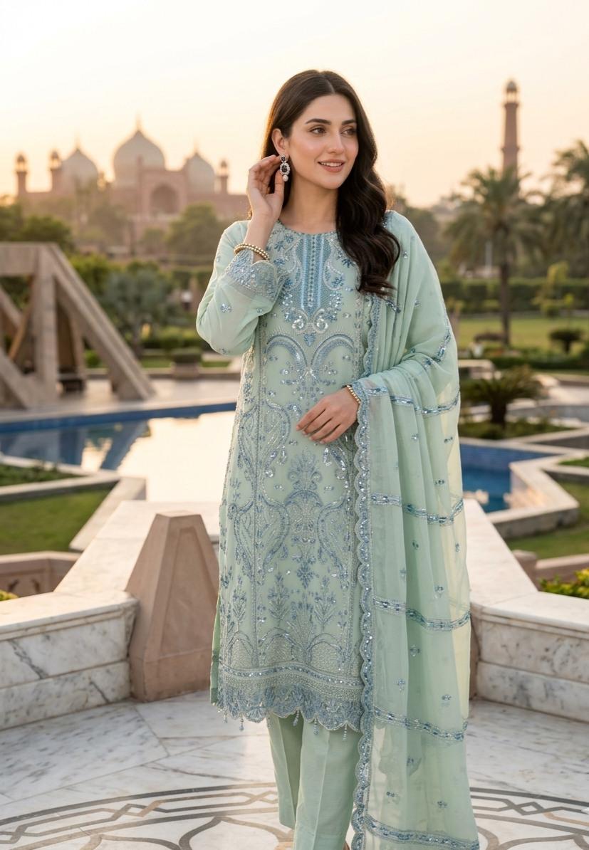 Bin Hameed Chiffon Embroidered Collection