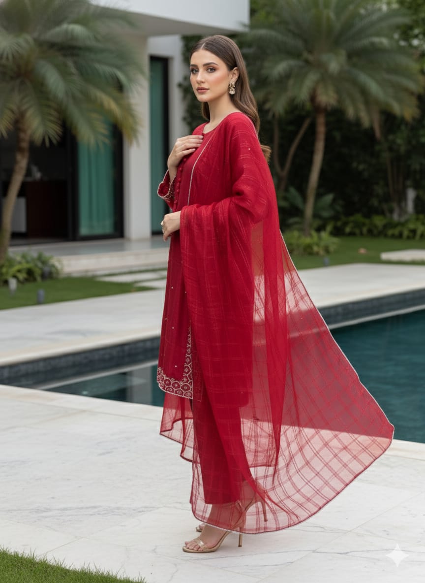 Luxury Embroidered Lawn Ready To Ship