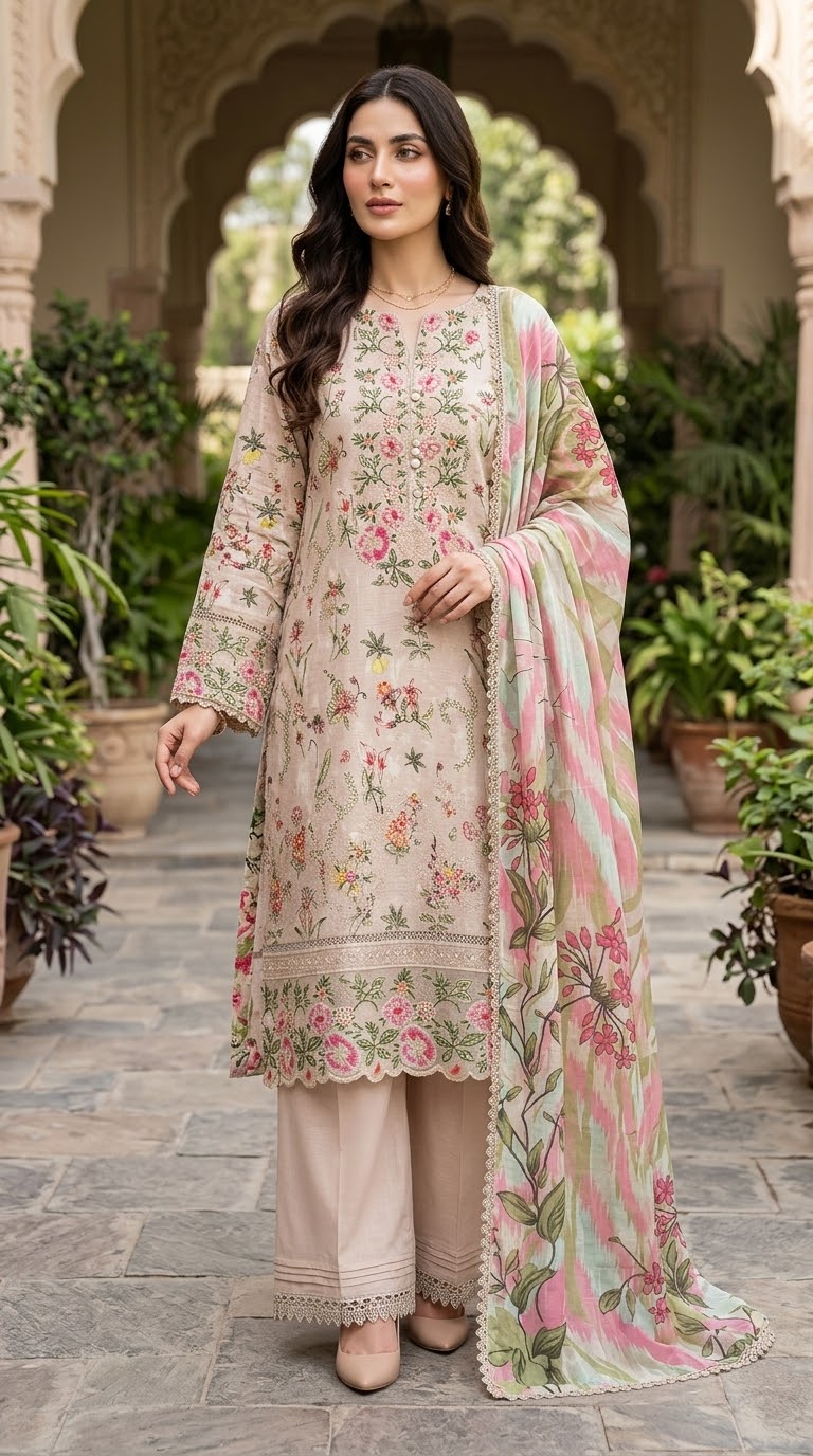 Mehreen By Munira Designer Midnight Elegance Lawn Suit