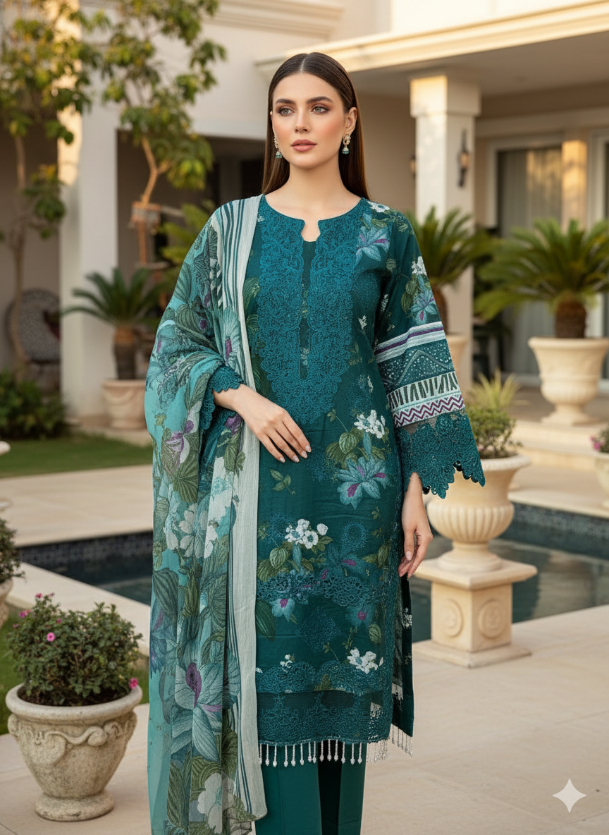 Luxury Embroidered Lawn Ready To Ship