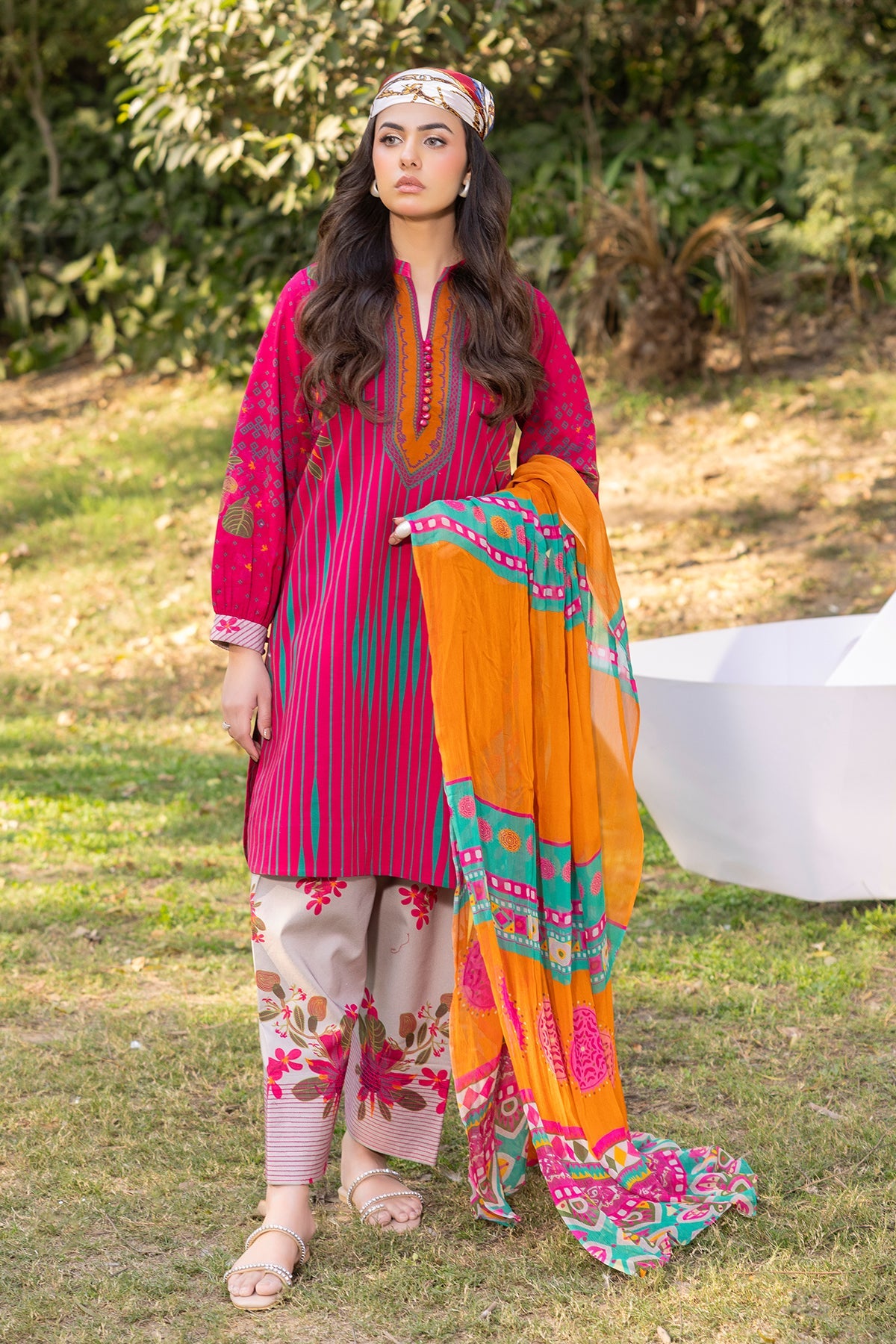Charizma 3-PC Printed Lawn Suit
