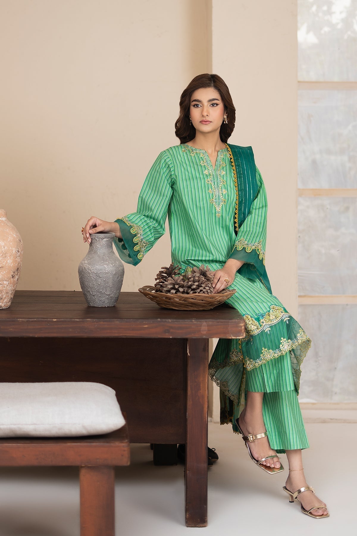 Charizma Luxury Embroidered Suit