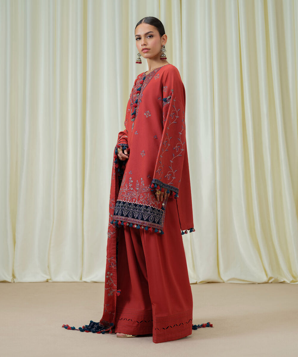 3 Piece - Embroidered Luxury Suit by Sapphire